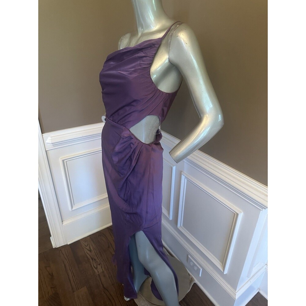 NWT PRINCESS POLLY One Shoulder Purple Maxi Dress Sz 4 - Picture 5 of 6